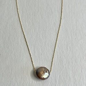 NWOT Gold Plated Pearl Necklace